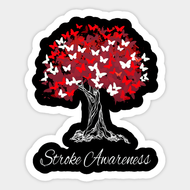 Stroke Awareness T-shirt Gift Sticker by MerchAndrey